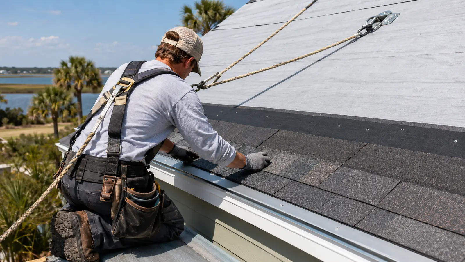 03 coastal high wind roof edge installation