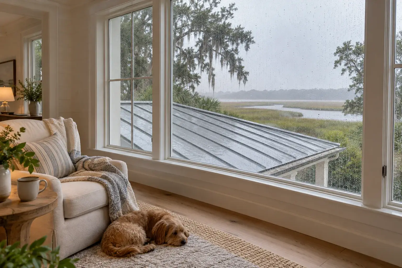 Is a Metal Roof Worth It for Homes Near Marshes, Creeks, and Salt Air? 3 Are Metal Roofs Noisy During Heavy Coastal Rain?