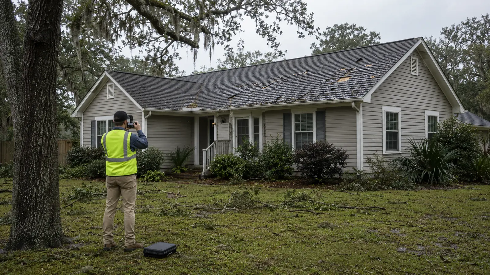 roof damage insurance documentation mount pleasant